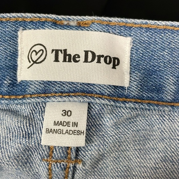 The Drop Blue Denim Jeans with Frayed Hem - Picture 6 of 7